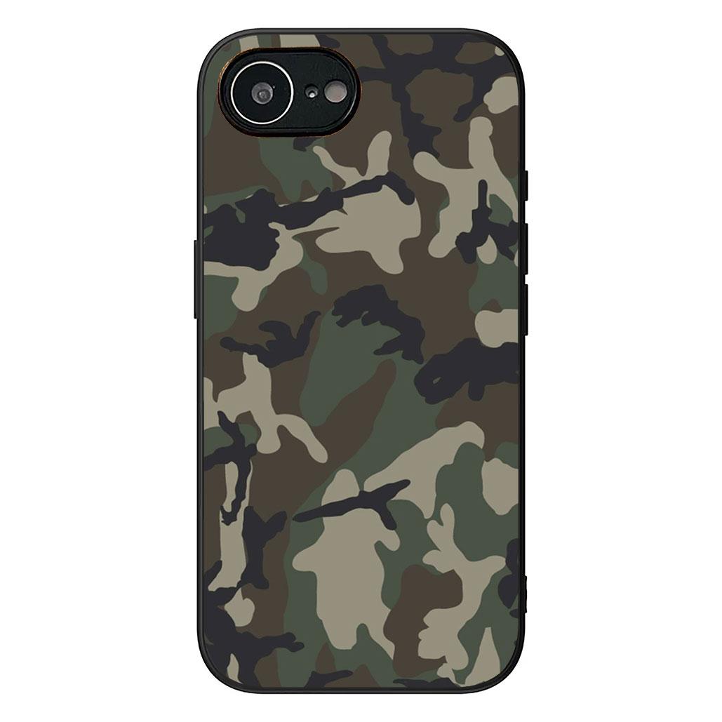 

Camo Military Army Camouflage Pattern Phone Case for Apple iPhone 16 17 Air 14 15 Pro Max Plus 16+ 16E 14+ ProMax Soft Cover iPhone 14 Plus