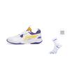 Li Ning Ace V Kollektion Dämpfung Rutschfest Abriebfest Niedriger Schaft Badminton Schuhe Unisex Weiß Lila AYTT001-4