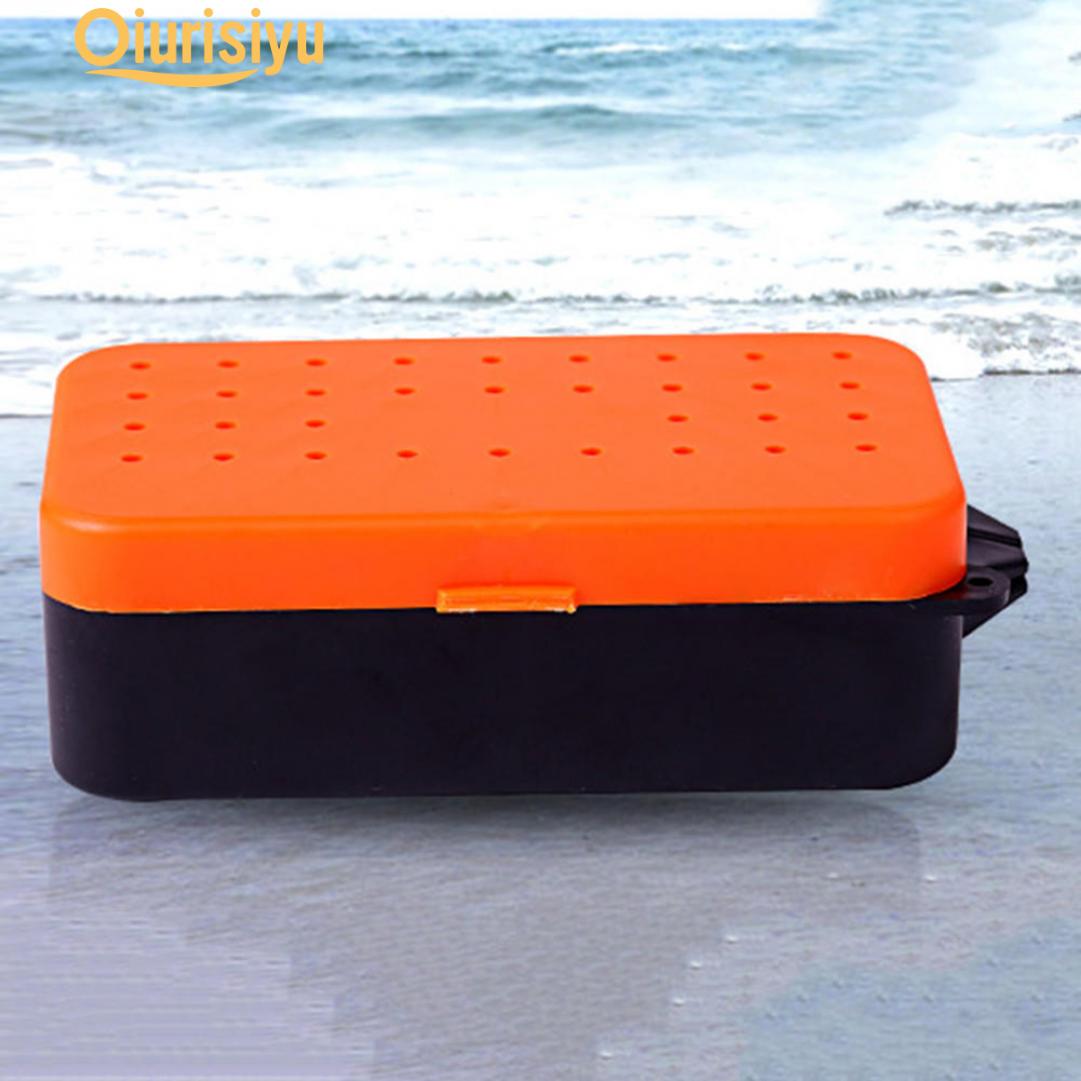 Earthworm Red Worm Fishing Bait Tackle Alive Lure Storage Case Box ...