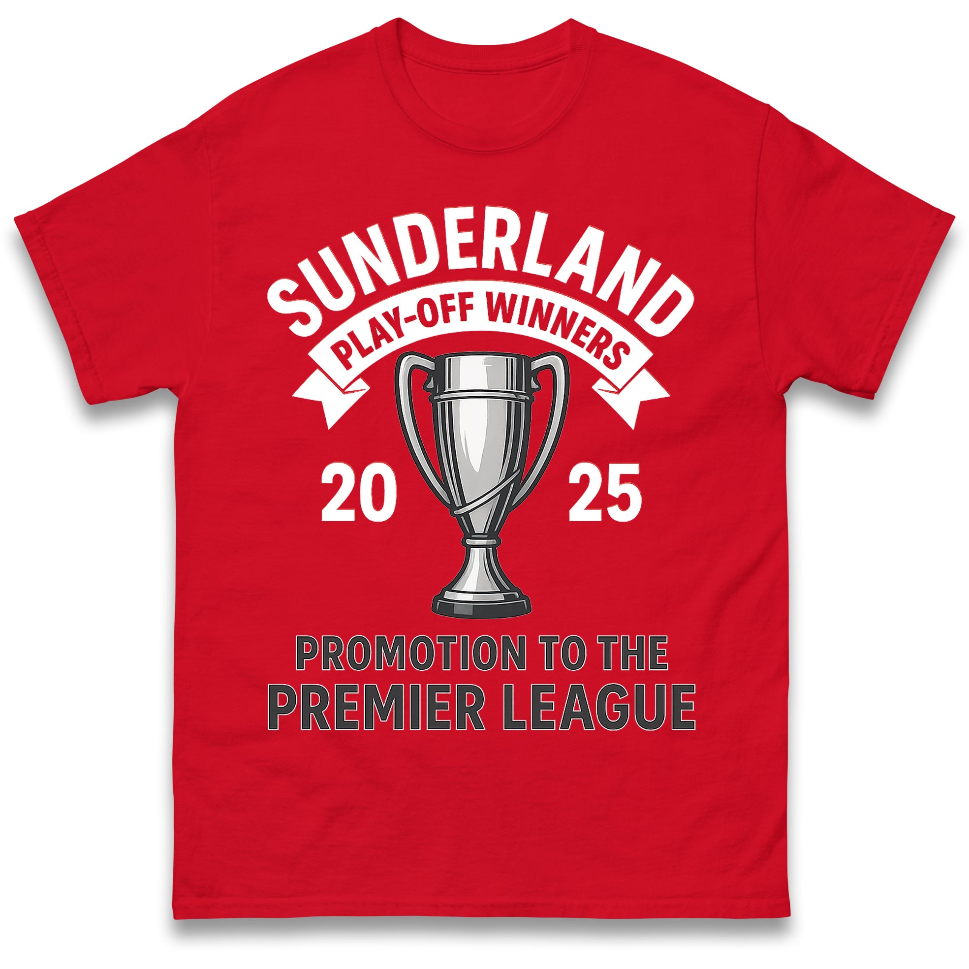 Sunderland Play-Off Winners 2025 T-Shirt Womens Tops Tees M
