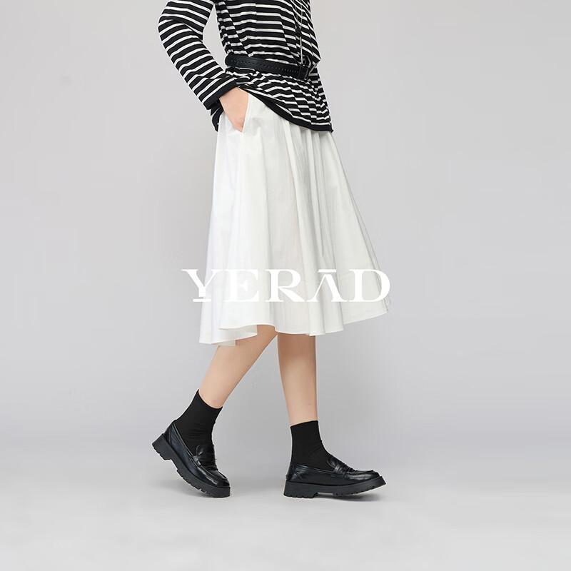 Yalida Women's High-Waist Pleated A-Line Midi Skirt