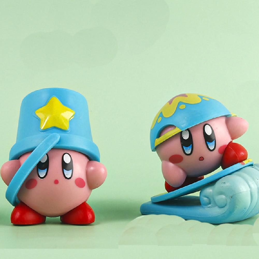 Sommer Strand Kirby Figur Modell Spielzeug Automaten Eier Ornament Auto Dekoration 6er Set