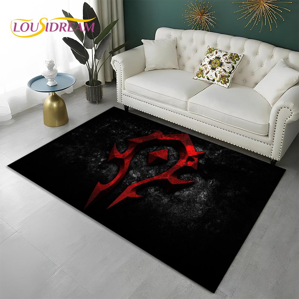 World of Warcraft Game WOW Lich King DH Carpet Rug for Home Living Room Bedroom Sofa Doormat Decor,Area Rug Non-slip Floor Mat