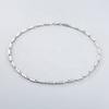 Simple Temperamental Neutral 304L Stainless Steel Prismatic Splicing Necklaces for Daily Adornment