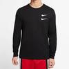 Nike Comfortable Simple Fashion Versatile Long Sleeve Top Outdoor Artistic Long Pants Casual Sports Suit Unisex suit DB6156-010+DX0796-010