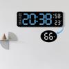 Multi-functional Digital LED Clocks Wall-mounted Display Table Clock  for Bedroom