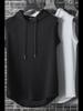 Men's Hong Kong Style Trendy Hooded Sleeveless Summer Vest