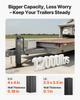 VEVOR Heavy-Duty Trailer Jack, 5443 Kg Load Capacity, Sidewind Square Direct Weld-on Trailer Jack with Handle Crank, Adjustable Drop Leg