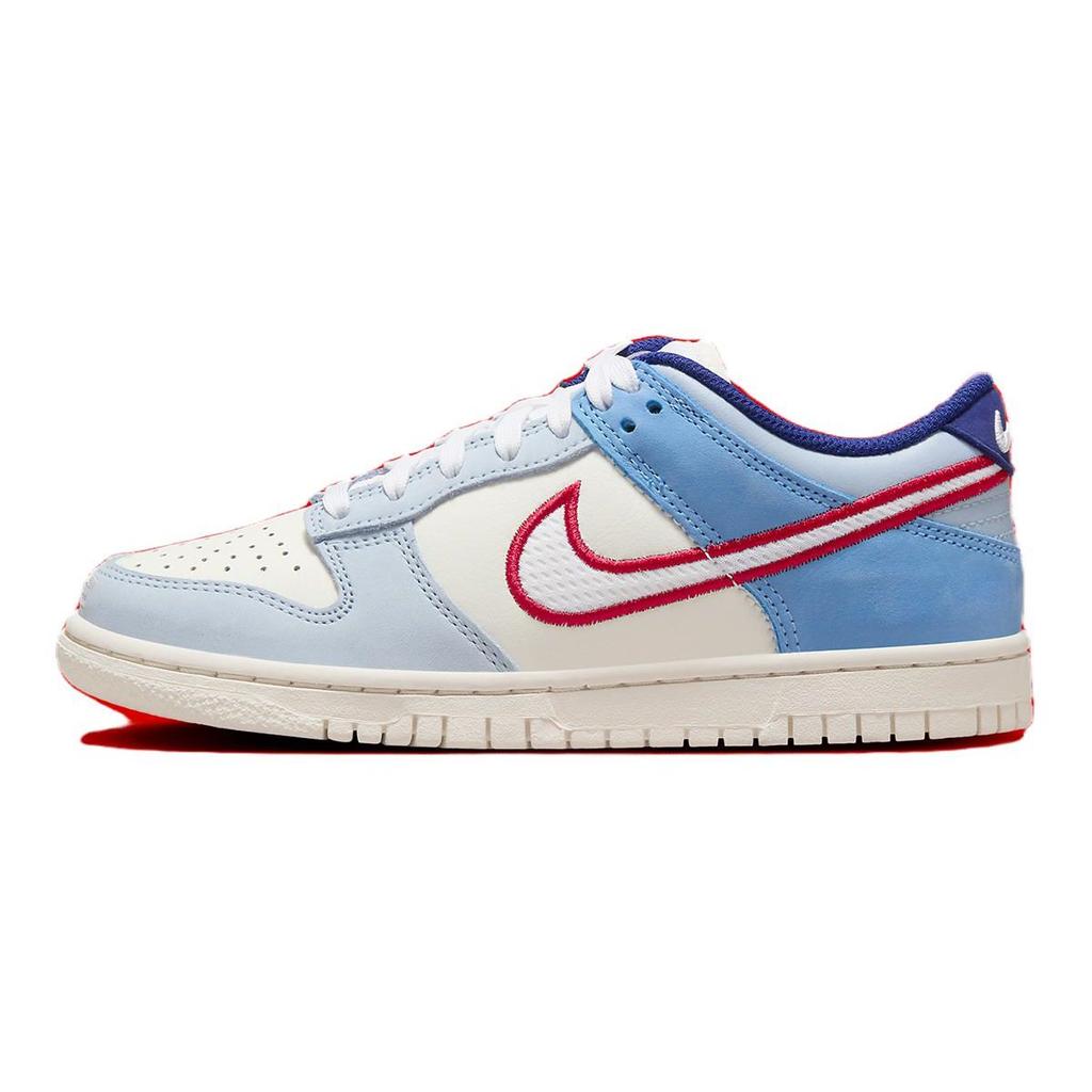 Nike Dunk Low GS Armory Blue Red Mesh Kids Sneakers Sail Light-Armory-Blue White HF5742-111
