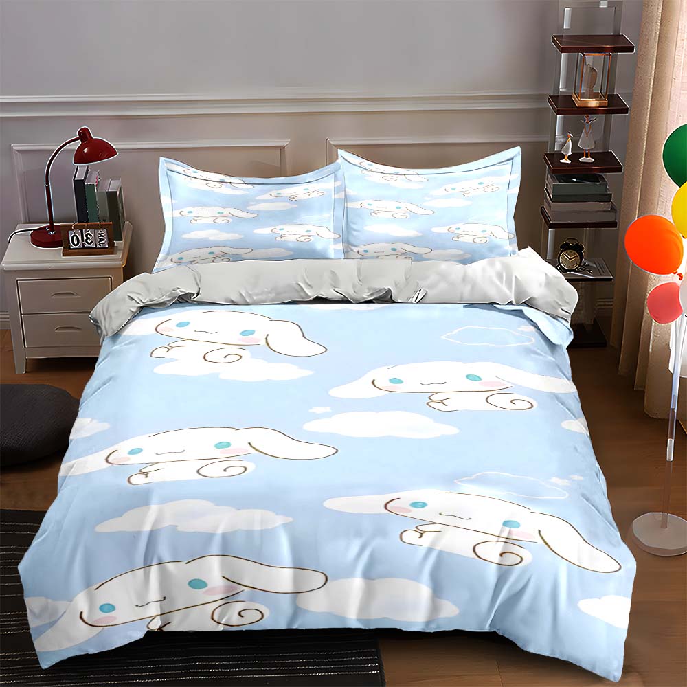 

Clouds cartoon rabbits Bedding Duvet cover sets Duvet covers Pillowcases gifts (1 * Duvet Cover 2 * Pillowcases, without duvet insert) 135x200cm