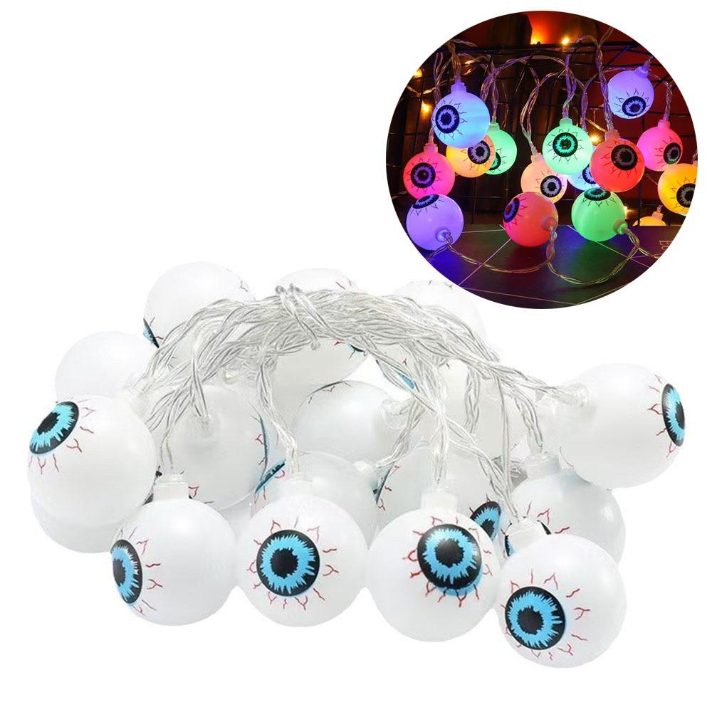 Battery/USB Powered Halloween LED String Light Creative LED Eyeball Light String Halloween Party