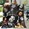 Pop Singer R-Reggae Bob Marley Four Seasons Blanket Sofa Cover Travel Bed Plush Blanket Travel Office Break Blanket Gift