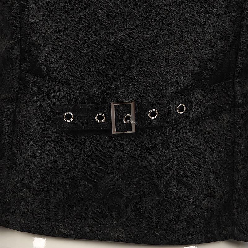Men's Medieval Patchwork Vest Retro Waistcoat Halloween Costume