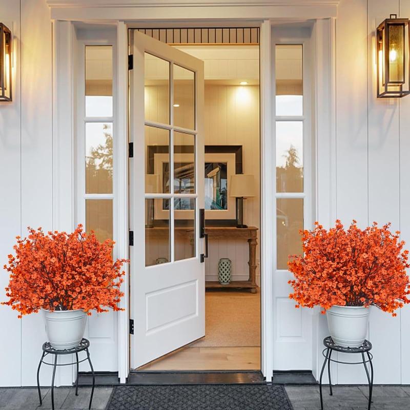 5Pcs Artificial Flowers Fall Fake Plants Home Wedding Centerpiece Table Thanksgiving Party Autumn Room Decorations