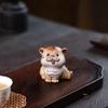 Yixing Zisha Handmade Lucky Zodiac Tiger Tea Pet Ornament