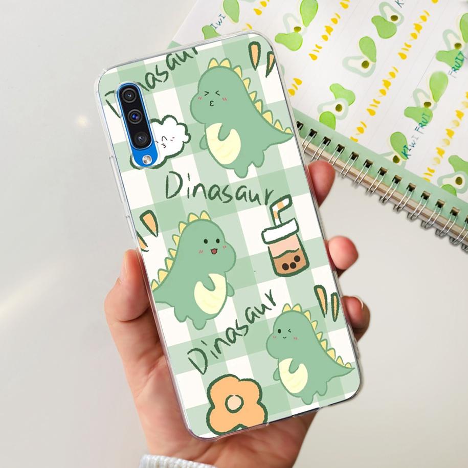 For Cover Samsung Galaxy A50 Phone Case Luxury Marble Flower Transparent Soft Bumper For Samsung A50S A30S A307F A507F A 50 Capa