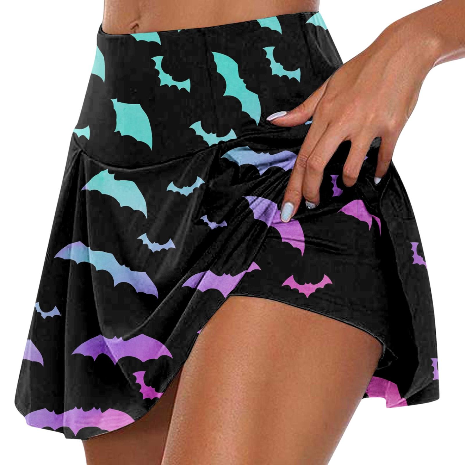 

Женские спортивные эластичные плиссированные теннисные юбки для бега, йоги, внутренние шорты, эластичные спортивные шорты для гольфа M фиолетовый