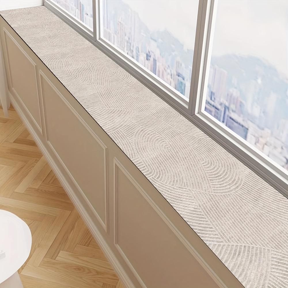 Cojín para alféizar de ventana, cojín para mirador, cojín estrecho para borde de ventana de transformación, decoración de balcón antideslizante y a prueba de polvo