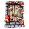 Fairy Door Ručně vyráběné realistické zimostrázové miniaturní dřevěné elfí dvířka Gate Garden Decor Home Decor