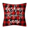 Plaid Christmas Tree Linen Pillowcase Christmas Decoration Sofa Cushion Household Supplies Pillowcase