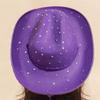 Cowgirl Hat Sparkly Cowboy Hat Panama Hat for Parties Music Festivals