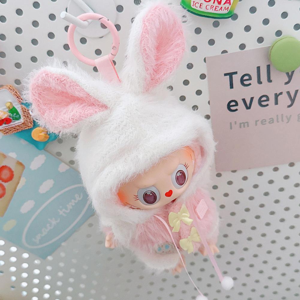 For 17cm Labubu Doll Clothes Fashion Soft Coat Doll Clothes Color Match Pants Dolls Accessories Cute Decoration Little Clothes