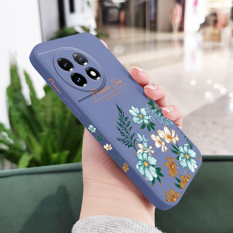 Flourishing Branches Phone Case For Oneplus 12 12R 11 11R 10 10R 10T 9R 9RT 9 8T 8 7 7T Pro 5G Liquid Silicone Cover