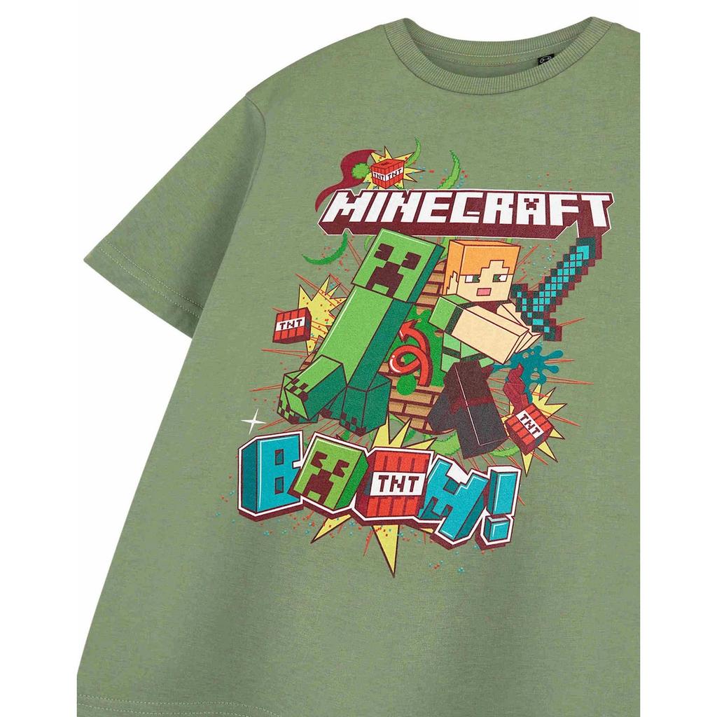 Minecraft Boys Boom Short-Sleeved T-Shirt