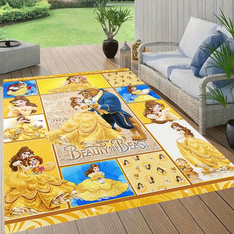 1 Stück Die Schöne und das Biest Teppich Läufer, Schlafzimmer und Spielzimmer Langlebig, Fleckenbeständig und Leicht zu Reinigen, Wohnzimmer
