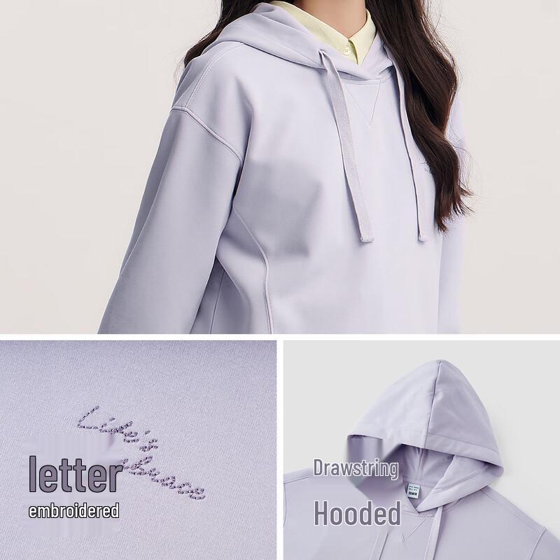 Semir Women's Senrou Embroidered Loose Fit Hooded Sweatshirt