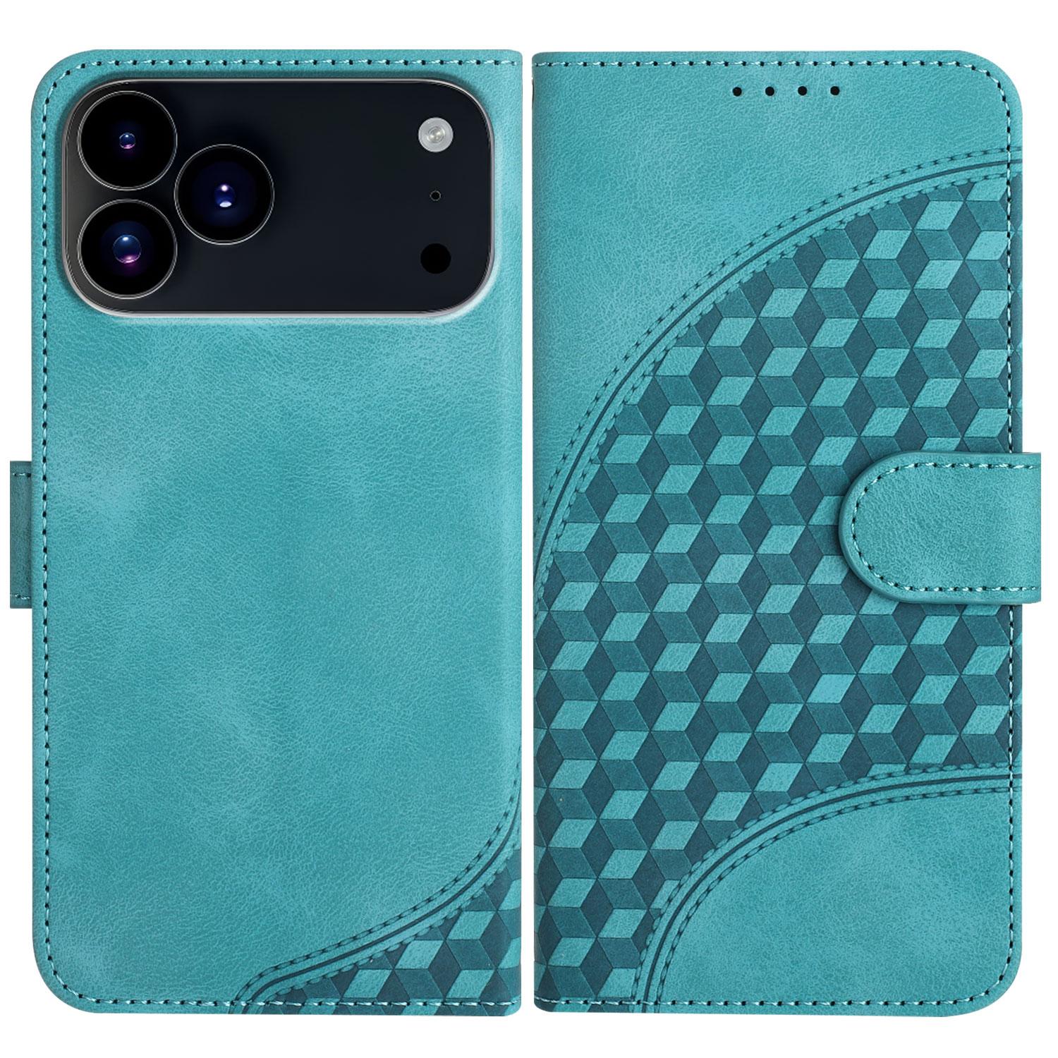 

Для iPhone 17 Pro Max Шкіряний чохол із ремінцем на зап ястя Гаманець із імпактом-імітацією діаманта Чохол для телефону H