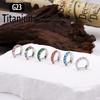 G23 Titanový Piercing Kloubový Segmentový Septum Kruh Nosní Kroužky Clicker Ušní Chrupavka Tragus Helix Body Šperky 16G D-tvarovaný Náušník