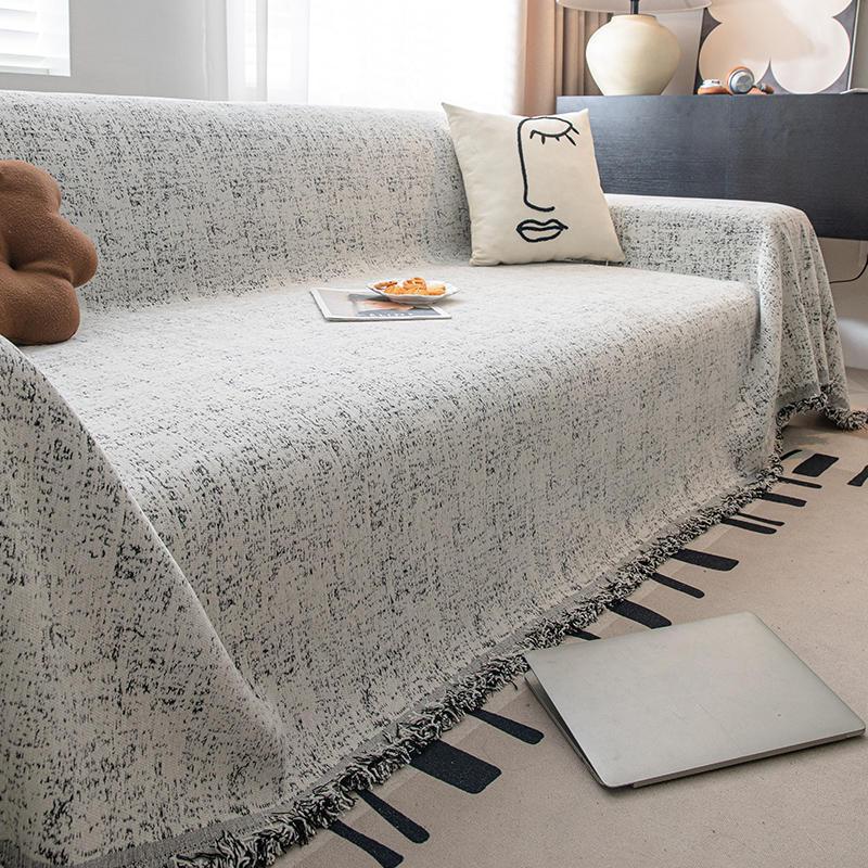 Ręcznik na sofę z szenili Cztery pory roku Wszechstronny pokrowiec na sofę Pokrowiec przeciwkurzowy Salon Sofa w prostej linii Jednoczęściowa tkanina pokrowcowa