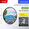 Wide-Angle Convex Traffic Mirror for Outdoor & Indoor Use, Anti-Theft, Garage & Road Safety
