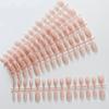 150pcs New Glossy Finish Fake Nails Gradient Nude Natural False Nails Short Almond Nail Tips Daily Wear