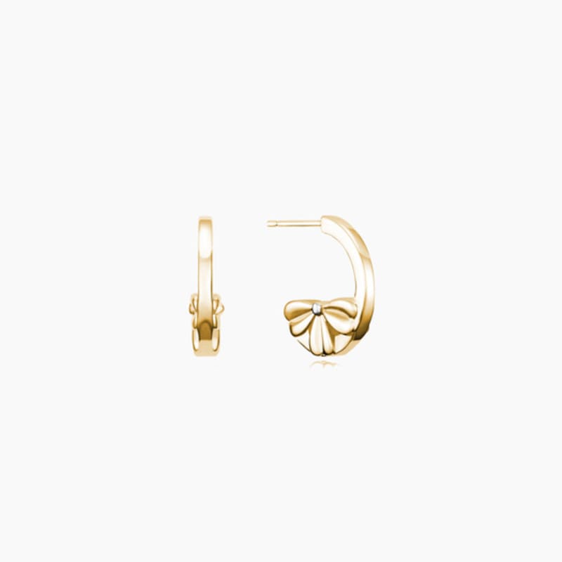 

ille lan Lucky Me Hoop Earrings YG
