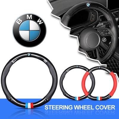Araba Direksiyon Simidi Kılıfı Nefes Alabilen Kaymaz PU Deri Direksiyon Kılıfı E53 E70 E71 E72 E83 X1 X2 X3 X4 X5 X6 X7 E84 F48 için
