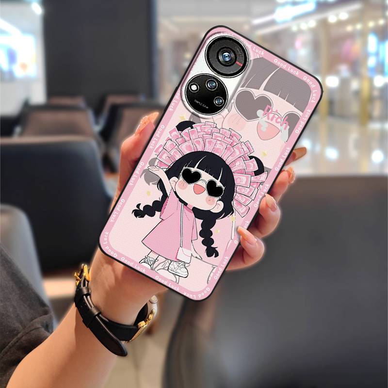 Fashion Design Graffiti Phone Case For ZTE Blade V40S/Axon40 SE Anti-dust Cartoon Protective Back Cover TPU Waterproof