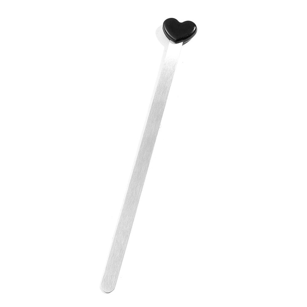 Heart Stainless Steel Bookmark Exquisite Readings Page Mark Stationery for Men Women Simple Literature Bookmark Supplies