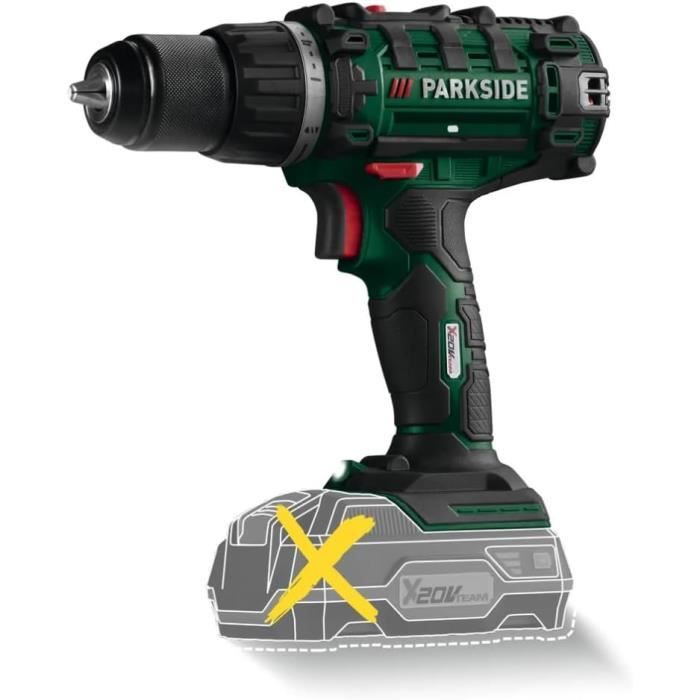 Akkuschrauber - Parkside - PABS 20-Li X20V - 2 Geschwindigkeiten - Schnellspannfutter - Transportkoffer