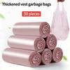 30PCS Thickened Portable Garbage Bags Large Capacity Large Garbage Bag Plastic Bag  Household Use