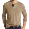Men's Solid Color Long Sleeve T-Shirt Shirt Men's Casual Sports Top