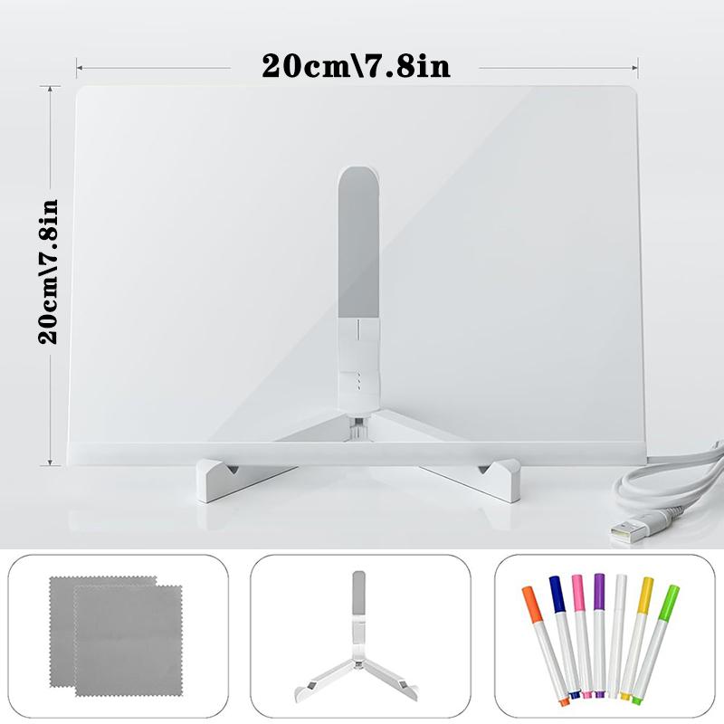 Glowing Acrylic Marker Board Children Drawing Toys Erasable Led Luminous Message Board Diy Colored Graffiti Coloring Craft Toys