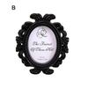 Floral Photo Frame Elliptical Picture Frame Small Baroque Photo Holder Desktop Picture Frame Wedding and Home Decor Gift