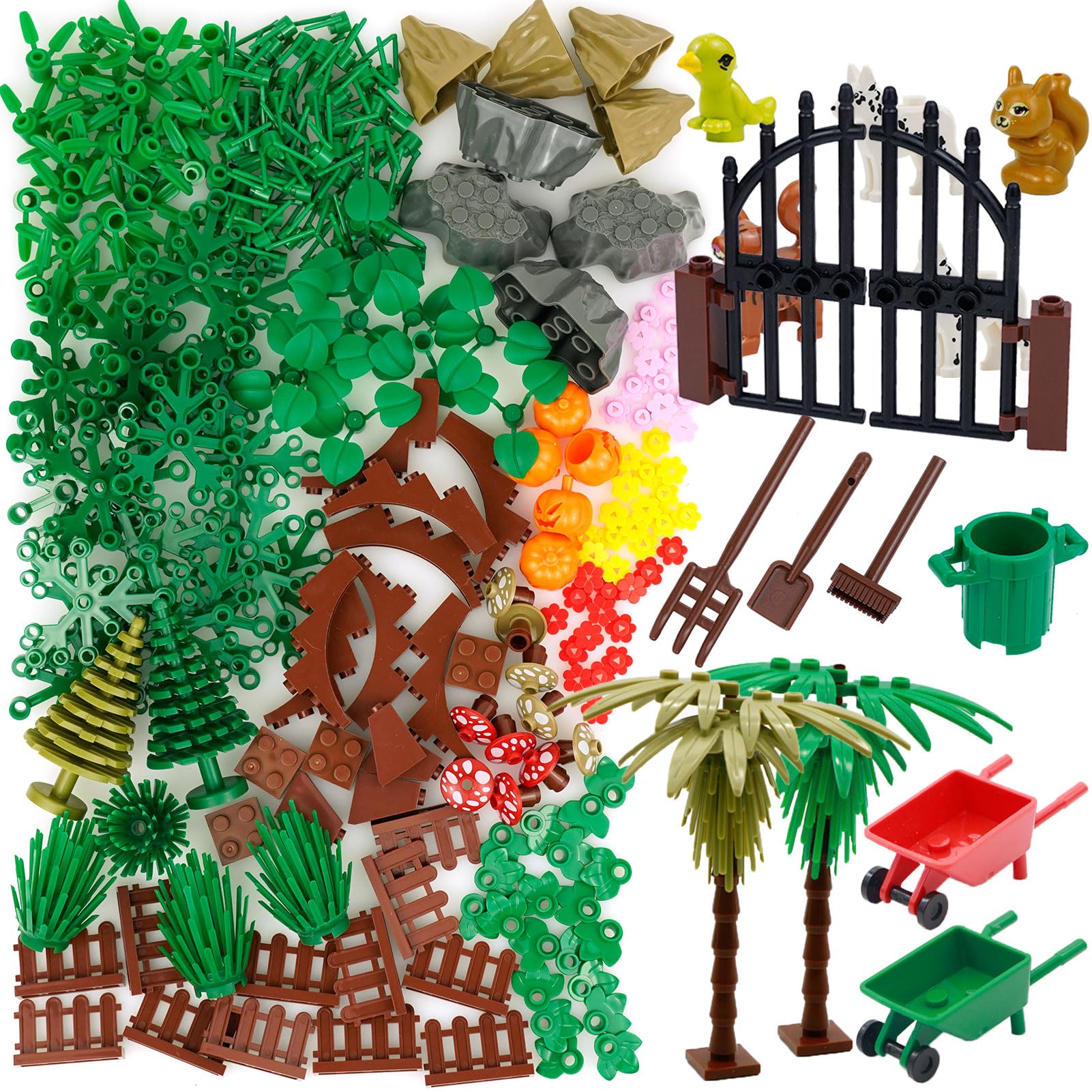 

Plant Tree Botanical Parts & Pieces Set Garden Forest Jungle Farm Park Flower Brick Accessories