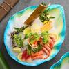 Light Luxury Restaurant Sushi Plate Creative Salmon Seafood Plate High End Exquisite Dessert Dining Plates Household Tableware