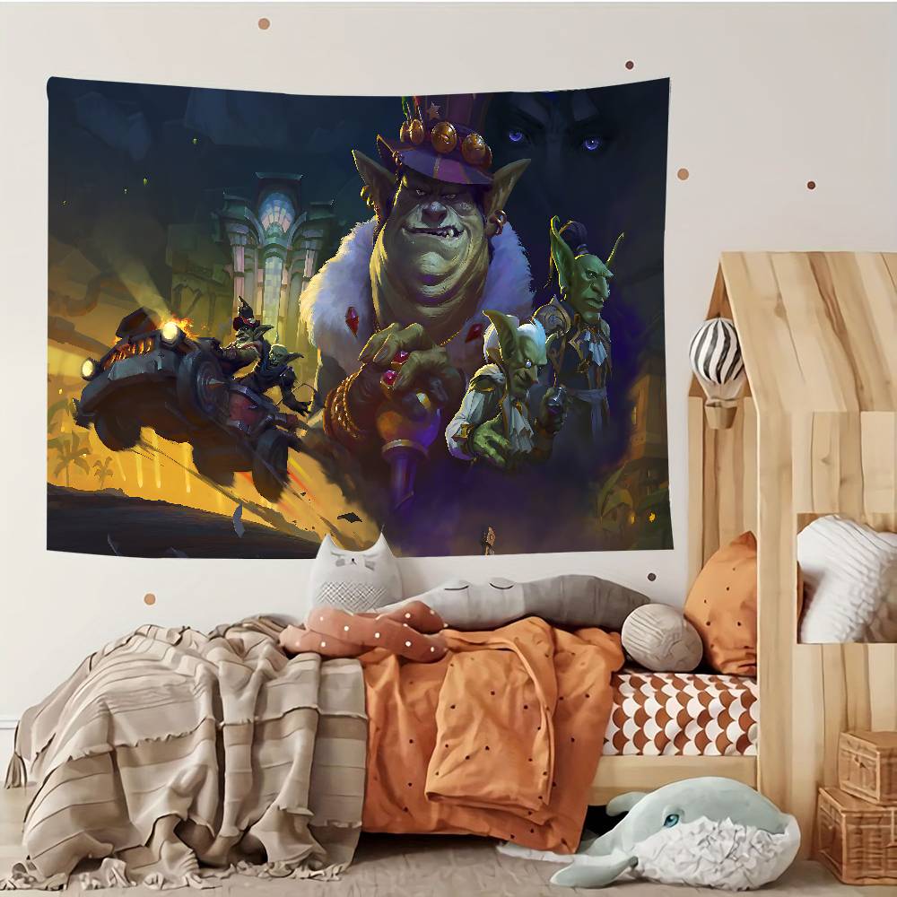 WWorld Of WWarcraft Tapestry Customizable Tapestries Of Various Styleswall Hangings Celebrity Photo Printingwall Hangings