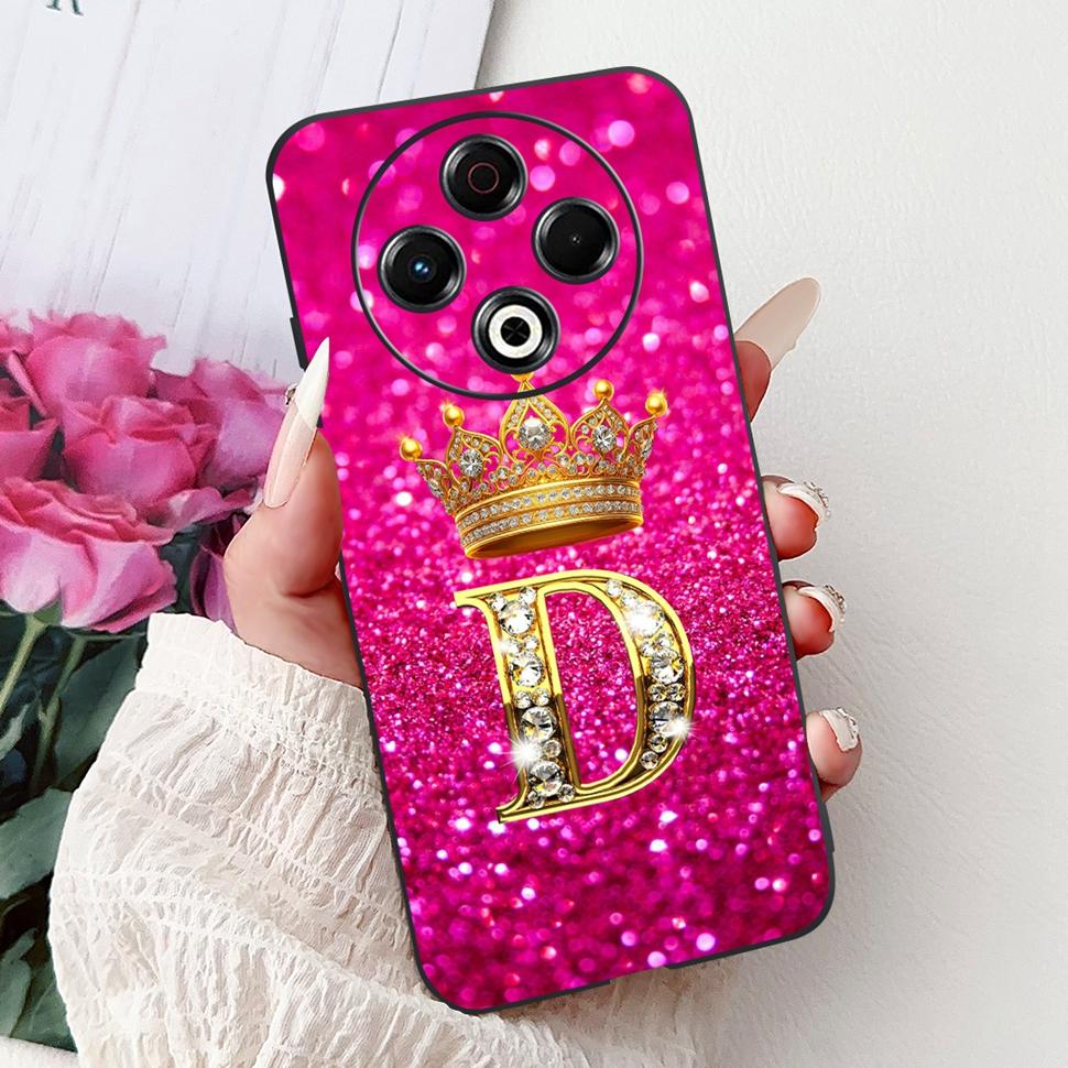 For Tecno Spark 30 Casing KL6 Soft Silicone Cute Letter Cover Protector Shell For Tecno Spark 30 Spark30 4G Phone Cases