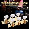 2Pcs/Set Machine Heads Classical Guitar Tuning Pegs Metal Guitar String Tuning Pegs  Folk Acoustic