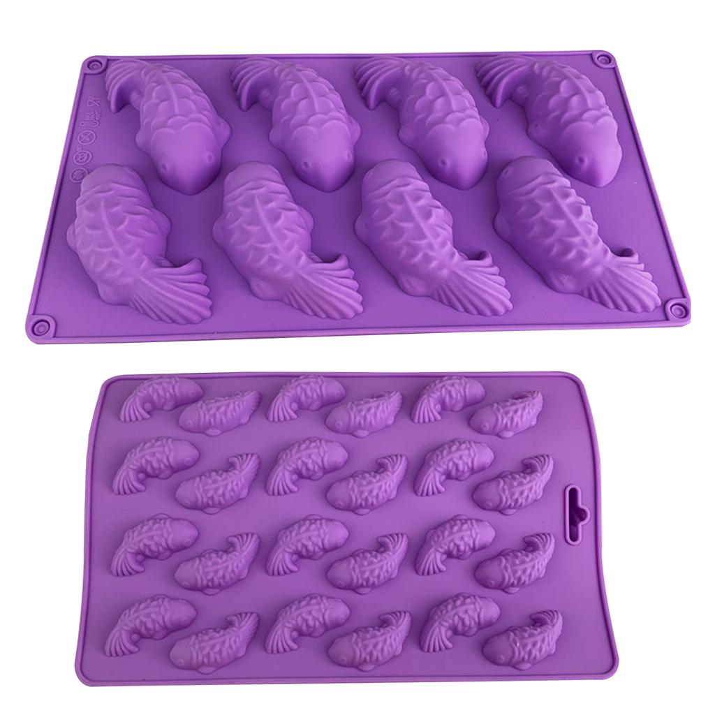 Silicone Cake Molds Carp Fish Shape Silicone Mould Fondant Chocolate Moulds for DIY Soap Crafts Decoration Baking Gadget